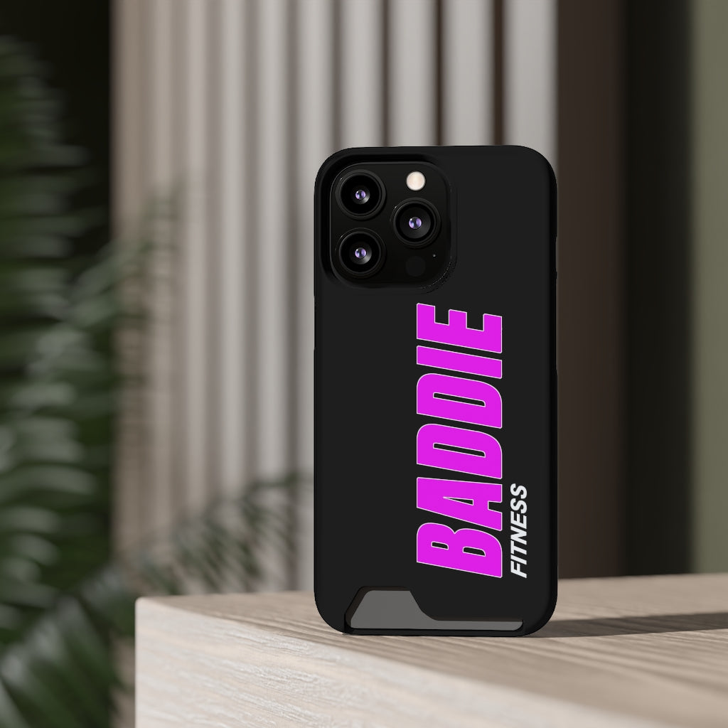 BADDIE PHONE CASE WITH CARD HOLDER