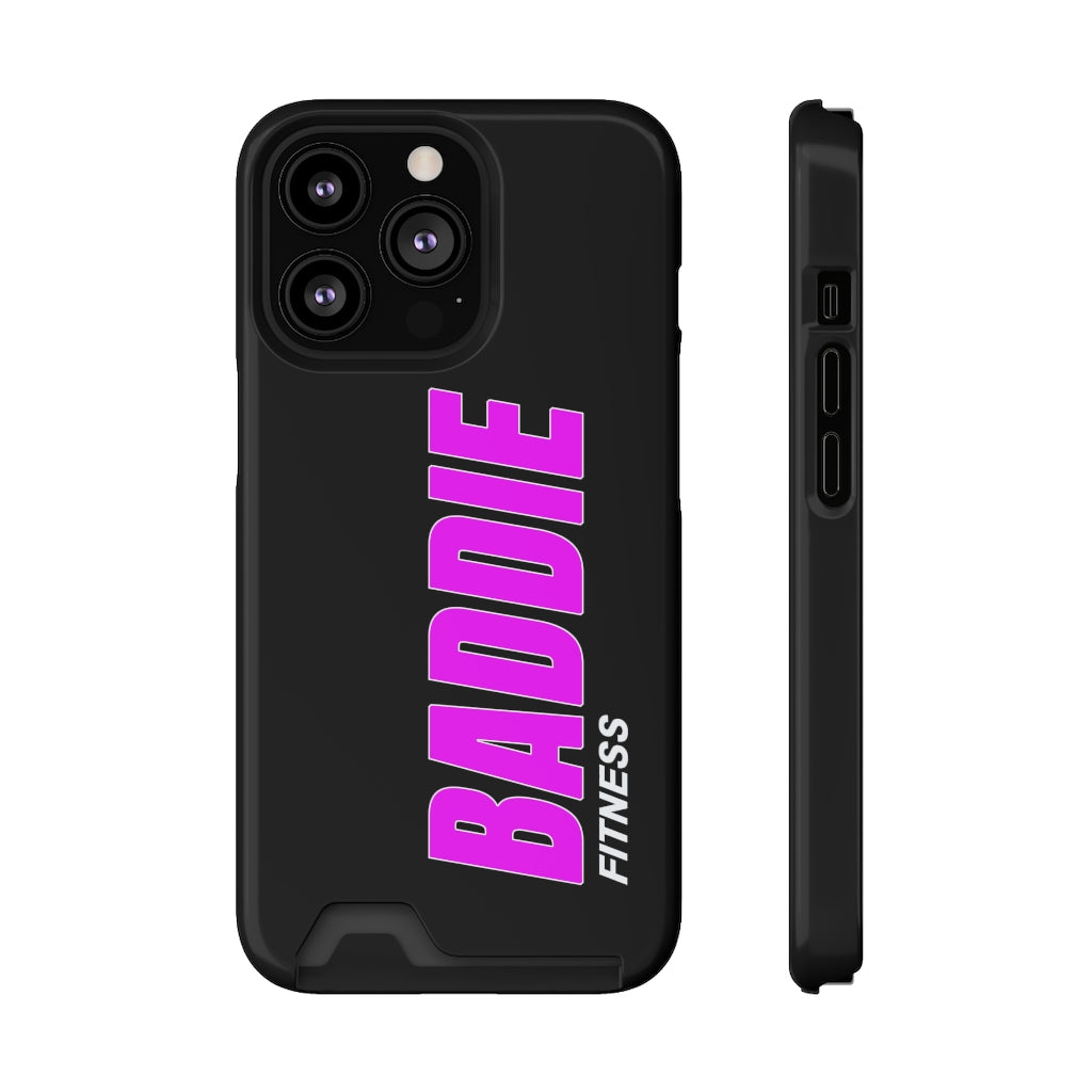 BADDIE PHONE CASE WITH CARD HOLDER