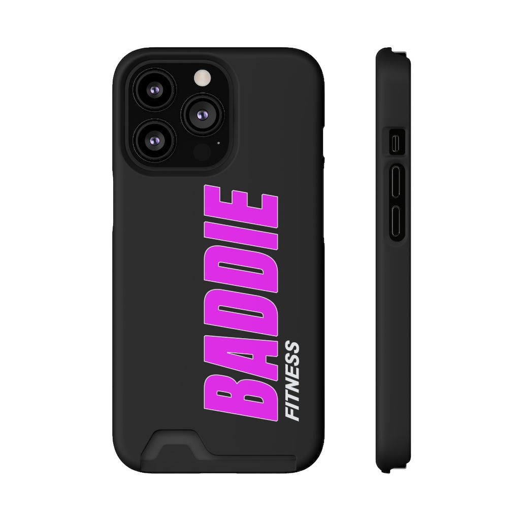 BADDIE PHONE CASE WITH CARD HOLDER